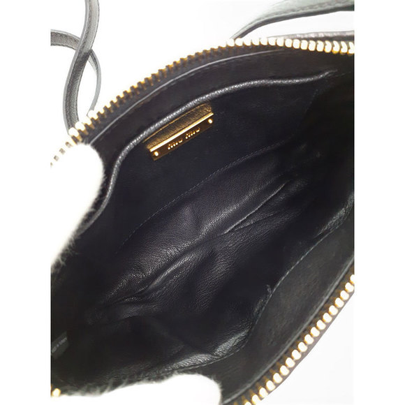 Miu Miu Denim 2way Handbag Black - Picture 3 of 9